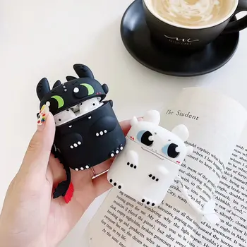 

i12 Cute dinosaur Case For TWS i12 i9s i10 i11 i13 funny Cartoon cover i23 i24 i25 i27 i100 inpods 12 headphone silicone Case