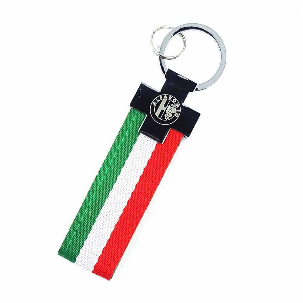 Светодиодный светильник для двери автомобиля Alfa Romeo с логотипом Giulia Giulietta Mito Stelvio Brera 147 156 159 - Испускаемый цвет: alfa keychain 2pcs