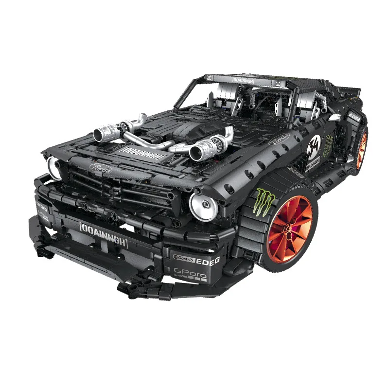 MOC 22970 Ford Mustang Hoonicorn RTR V2 Технология серии гоночный автомобиль совместимый Iegoset 20102 строительные блоки кирпичи модель игрушки