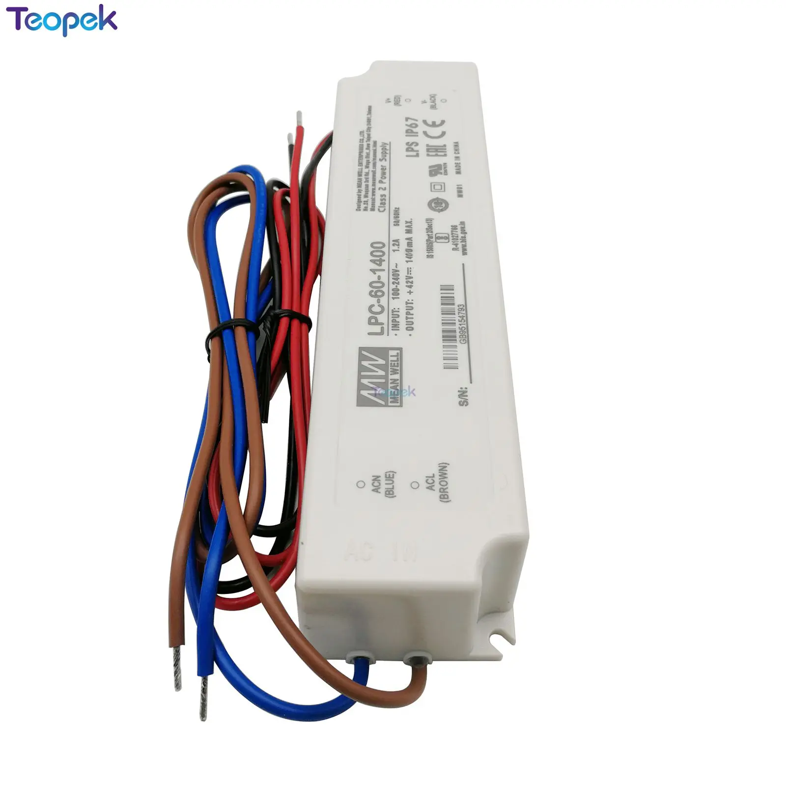 Бренд MEAN WELL представляет LPC-60-1400 HLG-100H-36B HLG-185H-C1400B драйвер Питание для Cree CXB3590 CXA3050 светодиодный