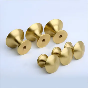 Brass Furniture Handles Copper Cabinet Knobs Wardrobe Dresser Drawer Knobs Kitchen Cupboard Chinese Style Door Handle Pulls