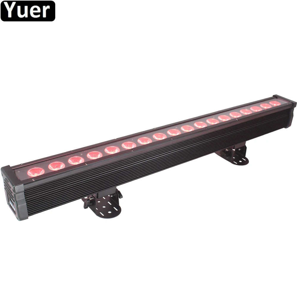 Новый IP65 18X18W RGBWA UV светодиодный 6in1водонепроницаемый настенный светильник DMX512