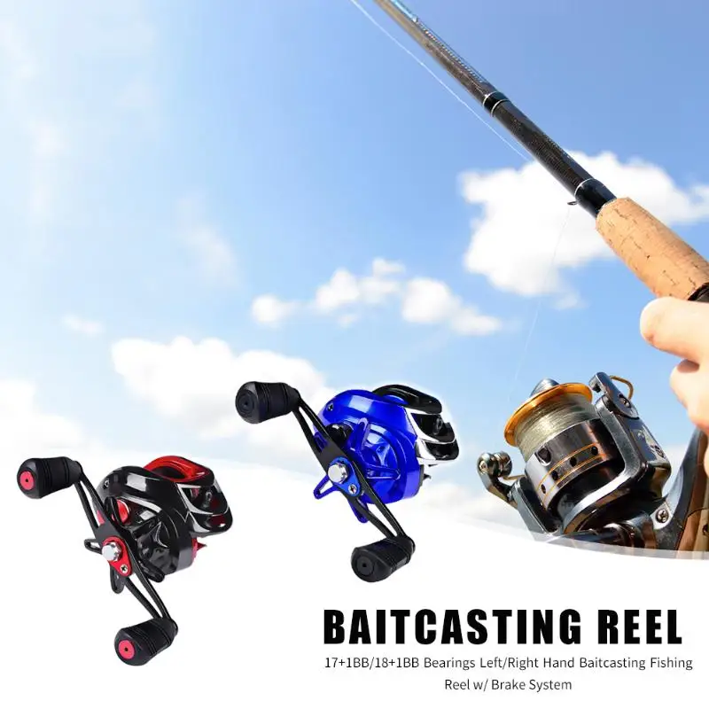17+ 1BB/18+ 1BB подшипники baitcasing катушка с тормозной системой рыболовные снасти