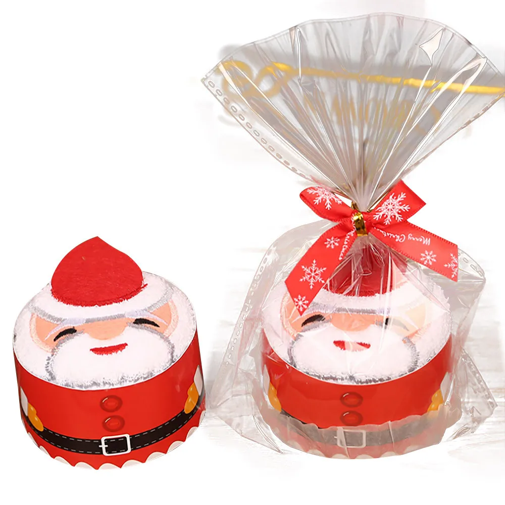 Полотенце, высокое качество,, современный Санта Клаус, снеговик, Рождественская елка, торт, моделирование, Хлопковое полотенце, творческие подарки, toalha de banho FB