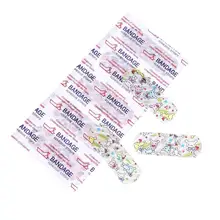 100 шт милые Мультяшные одноразовые водонепроницаемые дышащие антибактериальные Ленточные пластмассовые повязки для детей