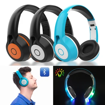 

Bluetooth Headset Wireless Headphones Stereo Foldable Sport Earphone Microphone Gaming Luminous headset Handfree MP3 player