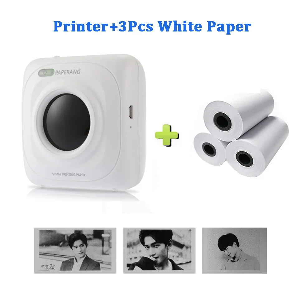 Portable Bluetooth Thermal Printer Mini Pocket Photo Printer For Mobile iOS Android Handheld Paperang Pictures Machine sprocket mini printer Printers