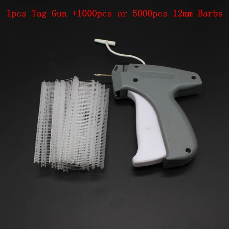 5000Pcs Clothing Garment Price Label Tag Gun Barbs Tagging Fasteners Tools 