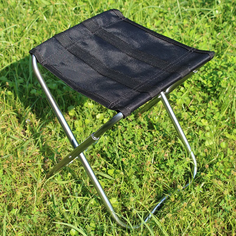 

Bump Medium Outdoor Camping Fishing Ultra-Light Aluminum Alloy Folding Stool Portable Folding Chair Fishing Chair AT6740