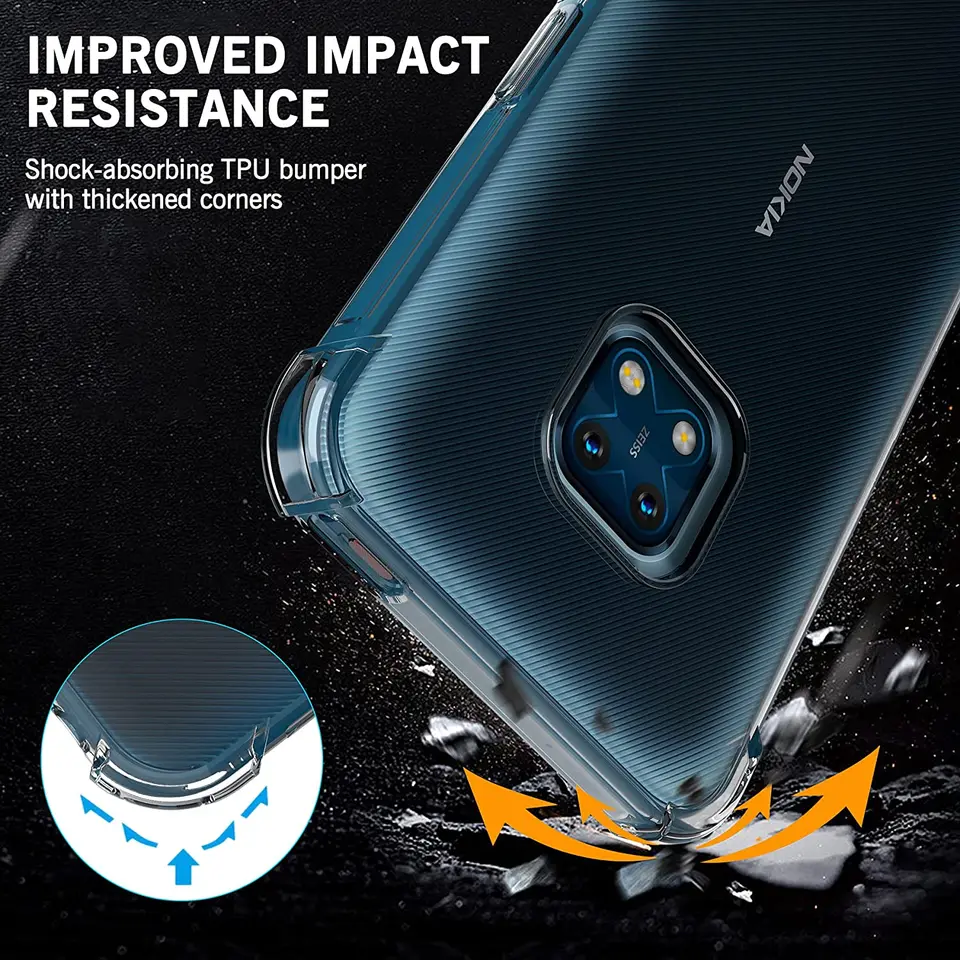 Custodia Trasparente In TPU Per Nokia XR20 - Morbida, Flessibile E Resistente, Protezione Antiurto