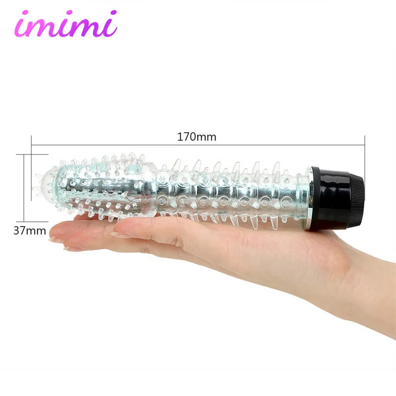 Female Crystal Silicone Vibrator Deep Stimulation Dildo AV Magic Wand G Spot Vibrating Penis Sex Toy for Women Clitoris Massager