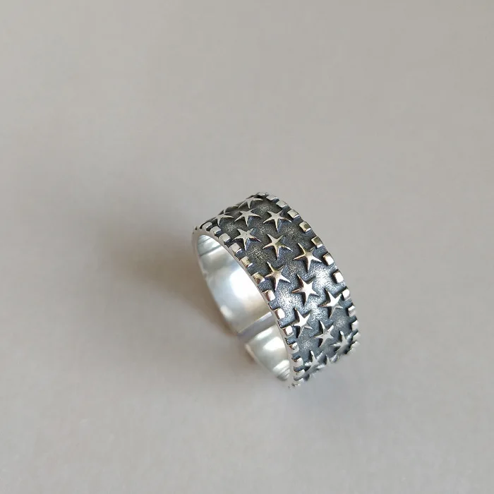 Bijoux, богемное, винтажное, 925 пробы, серебряное, большая звезда, кольца для женщин, Обручальные, кольца для девушек, вечерние, подарки, Anillos