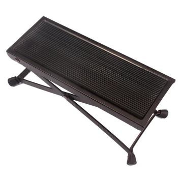 

Folding Guitar Footstool Rest Anti-Slip Stand Height Adjustable Foot Rest Stand Footboard for Musical Instrument