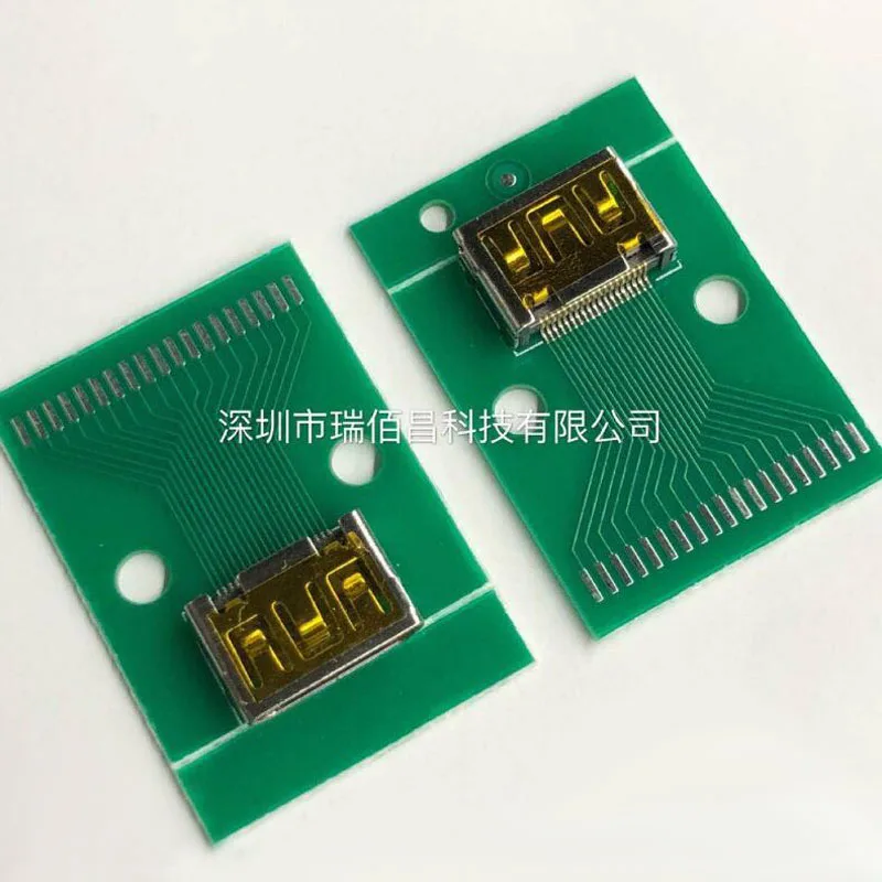 5 шт. мини HDMI Тест гнездо HDMI C Тип гнездо с печатной платой