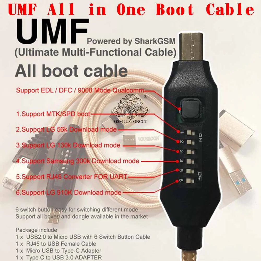 umf all in 1 boot cable - gsm justoncct