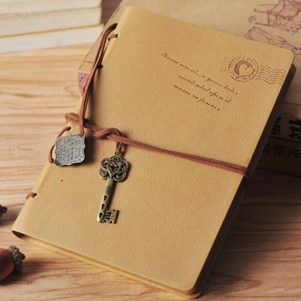 Diary Notebook Kraft Paper Cover A5 Paper Vintage Notepad Book Unique Stationery Diary Book Student Supplies