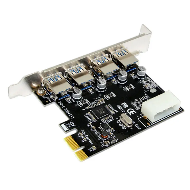4 порта PCI-E к USB 3,0 концентратор PCI Express карта расширения адаптер 5,0 Гбит/с скорость для настольного ПК