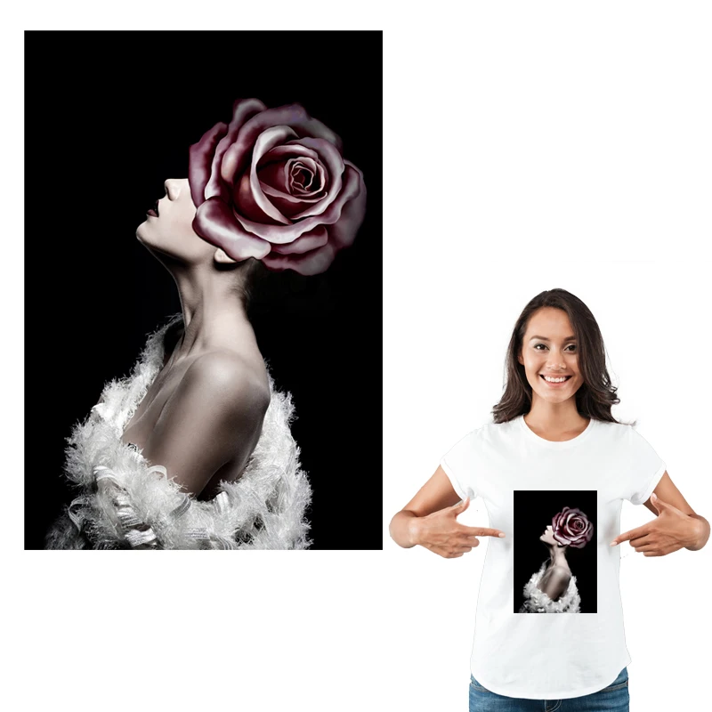 Girls Flower Ironon Clothes Flower Avatar Clothes Iron On Stickers