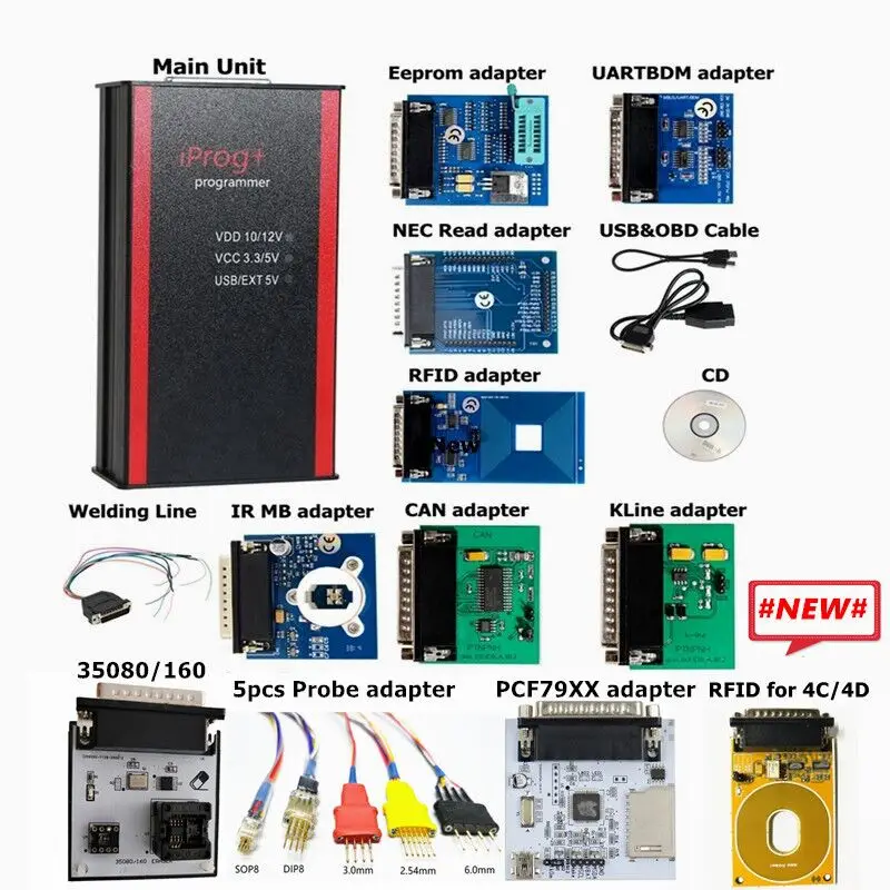 Программатор Iprog + V84 IPROG Pro PCF79XX поддержка IMMO коррекция пробега сброс подушек