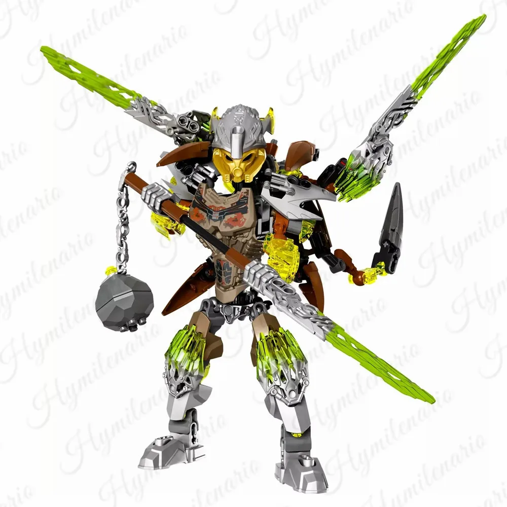 Фабрика Hero BIONICLE Pohatu Uniter of Stone And Ketar Mask робот фигурки солдаты строительные блоки