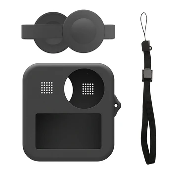 

Silicone case With Lens cap for Gopro Max Silicone Protective Cover Panoramic Action Camera Accessories Case