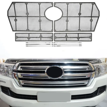 

4pcs Car Front Grill Insect Net Insect Screening Mesh For Toyota Land Cruiser 200 LC200 FJ200 2016-2019