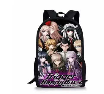 

Danganronpa Dangan Ronpa Monokuma Schoolbag Shoulder Backpack for Girl Boy School Bags for Teenagers