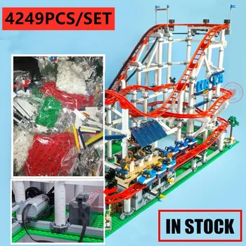 

Motorized Motor The roller coaster and Carousel fit LeGINGlys 10261 city creator figures building Blocks Bricks Kid Toys gift