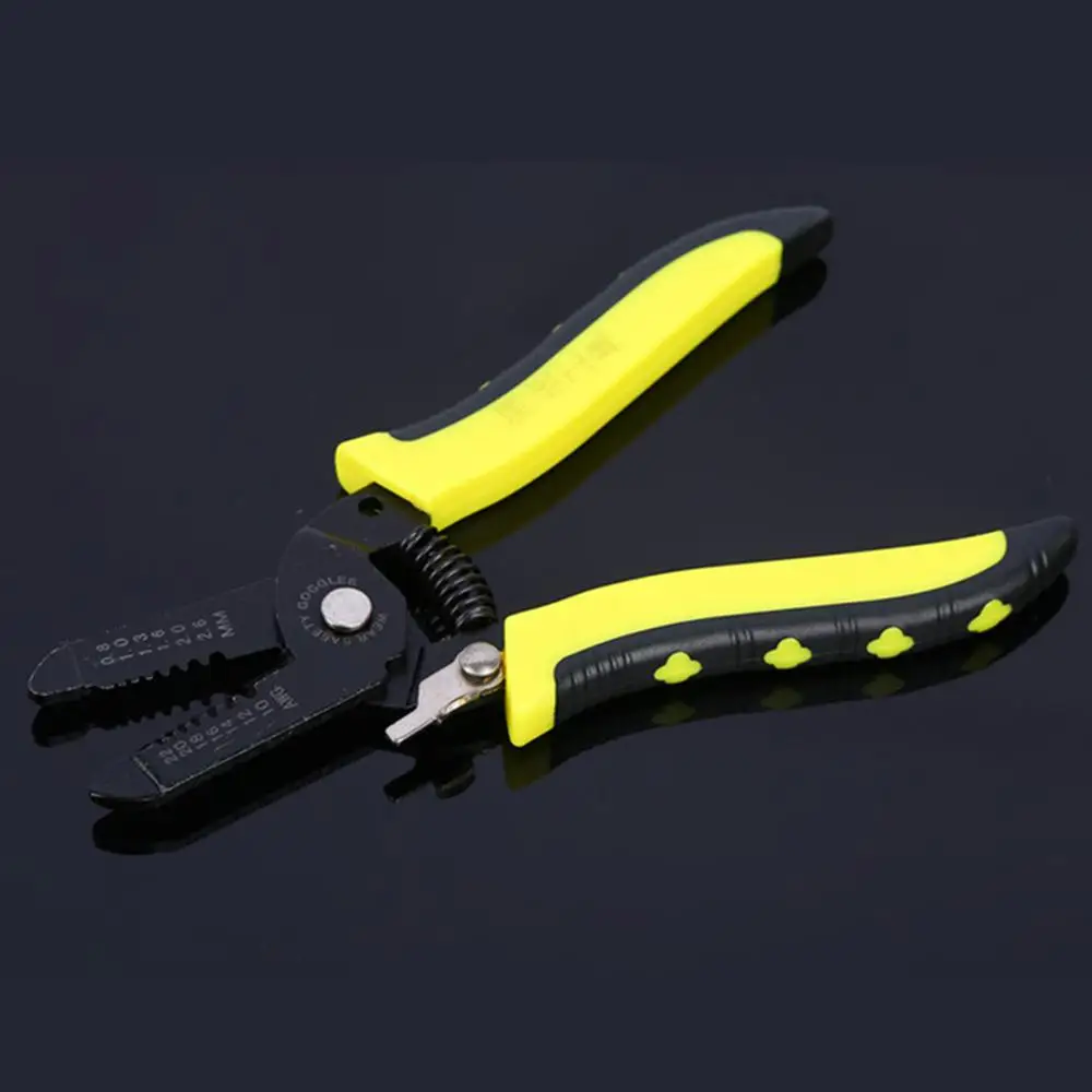

Multi-Function Wire Stripper Wire Cutting Stripping Pliers Easy Grip Stripping Tool adjustable The length of wire and cable