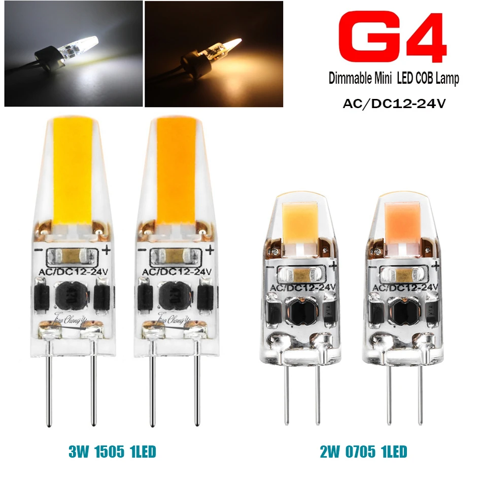 G4 LED COB AC/DC 12V Spot Lamp Cool/Warm LED Hn Bulb LOT C $4.78 hum.tv