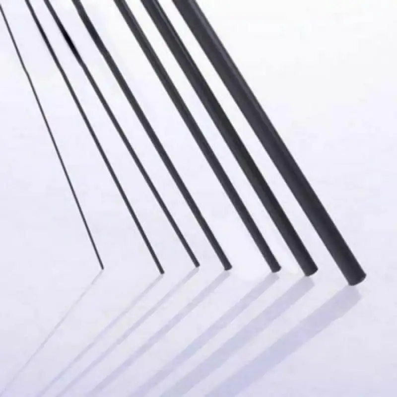 Round Carbon Fiber Bar Rod 10pcs~1pcs Tool For RC Airplane Matte Pole OD:1-18mm Length: 100~500mm carbon fiber bar rod