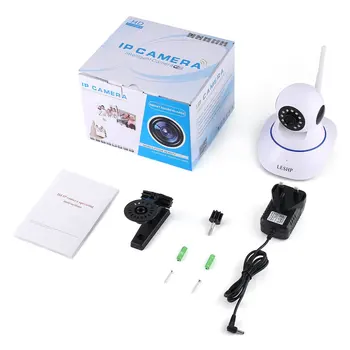

LESHP Indoor HD 1080P Wireless Network IP Alarm Camera 2MP 1920 * 1080 Plug & Play Night Vision 4pcs Infrared LED