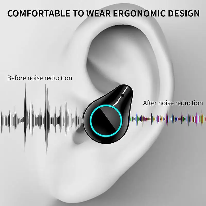 TWS T9 Bluetooth V5.0 гарнитура беспроводные наушники стерео двойной микрофон наушники 7000 мАч большая емкость для зарядки мобильных устройств