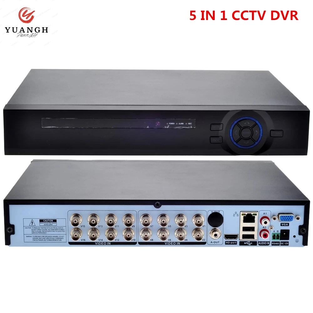 5 IN 1 CCTV DVR 4CH 8CH 16CH 1080N Digital Video Recorder For 2MP Surveillance Security Camera System