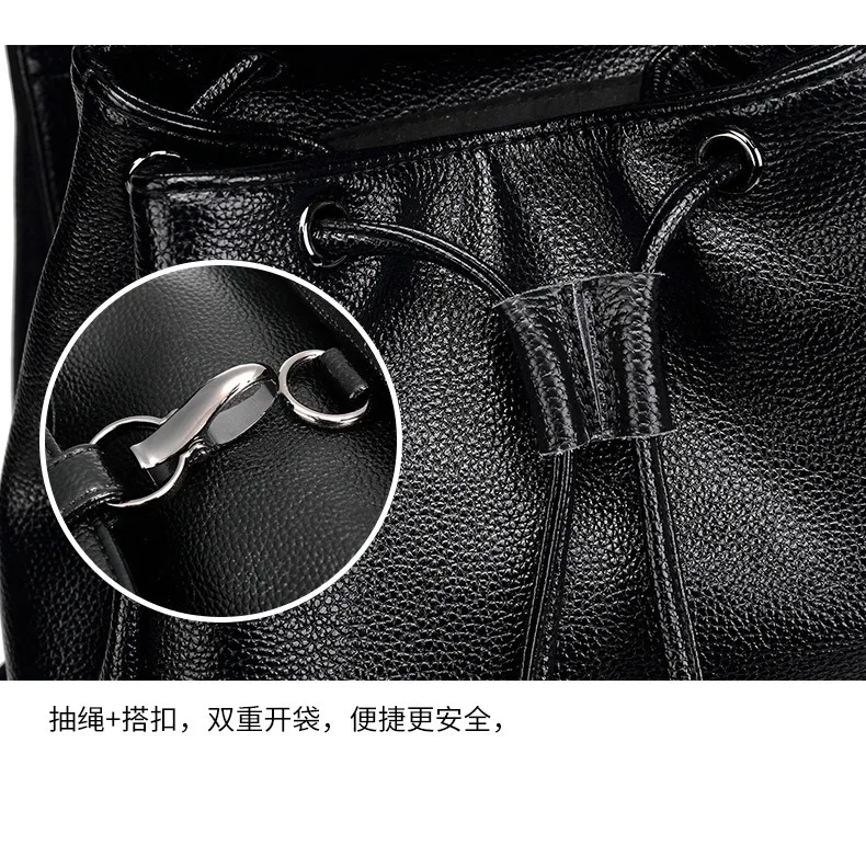Kajie Genuine Leather Women Backpack Fashion Sheepskin Travel School Bags For Teenage Girls New Korean Bagpack