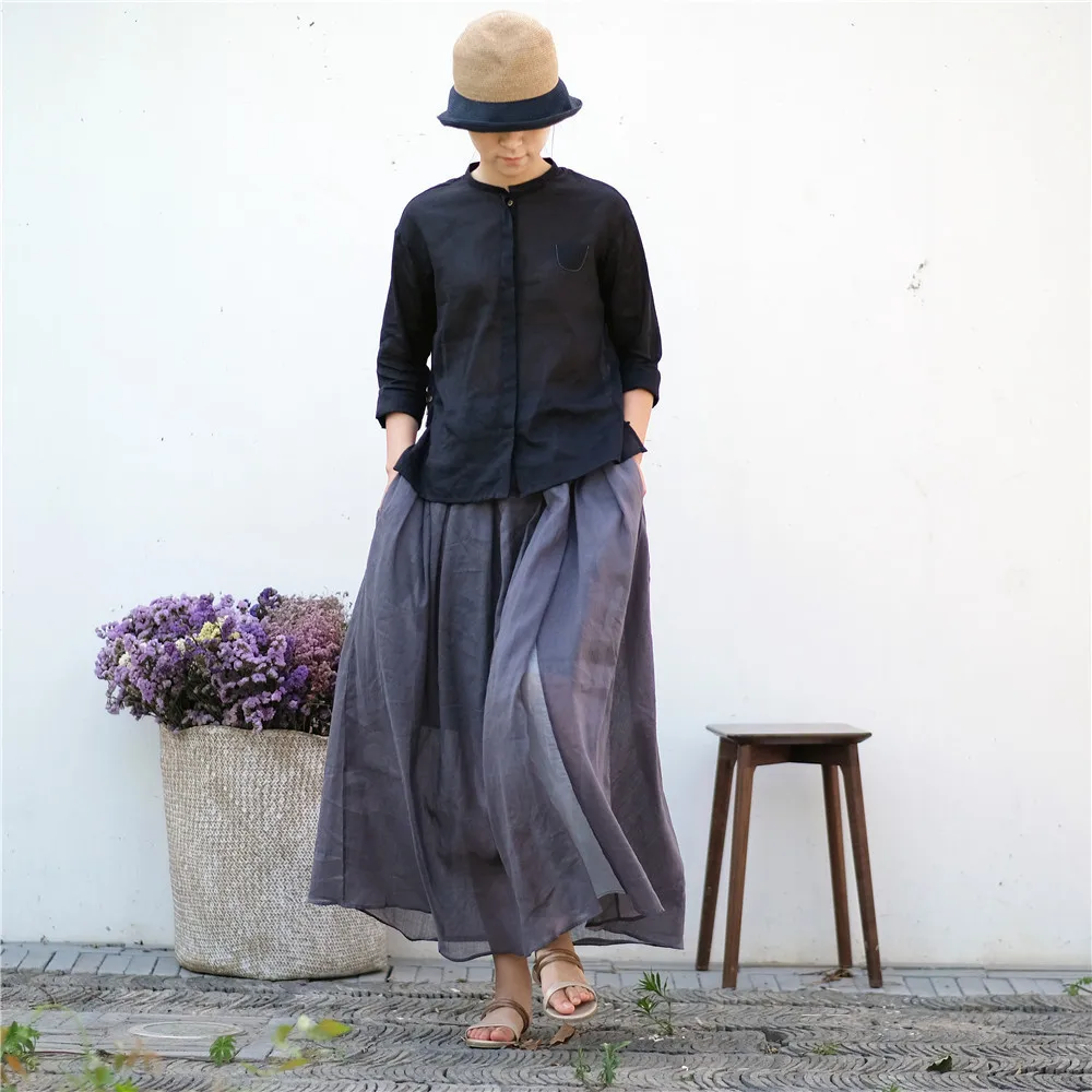 Осенняя художественная Однотонная юбка-пачка с оборками, эластичная плиссированная юбка, расклешенная юбка, юбка-полукомбинезон 190728