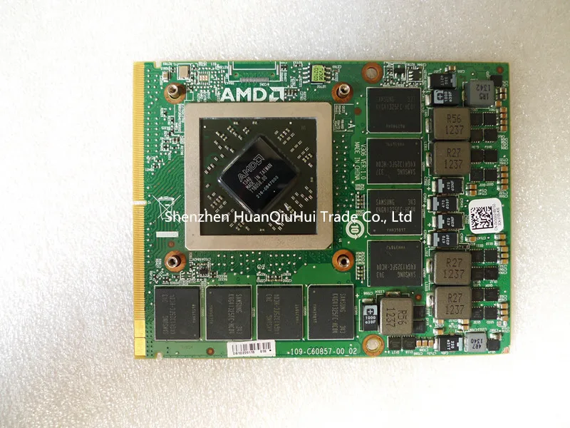  HD8970 HD8970M GDDR5 4GB Vedio Graphics Card With X-Bracket 216-0847000 For Dell Alienware M15X M17