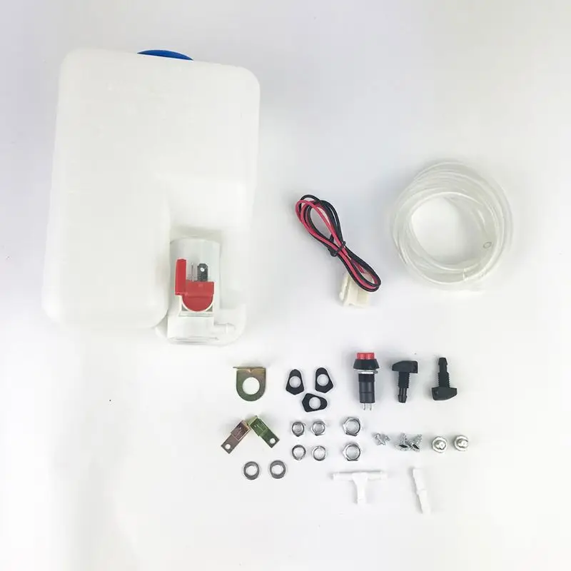 1.5L инструмент для очистки лобового стекла автомобиля Омыватель бутылки набор с насосом струйный шланг кнопка
