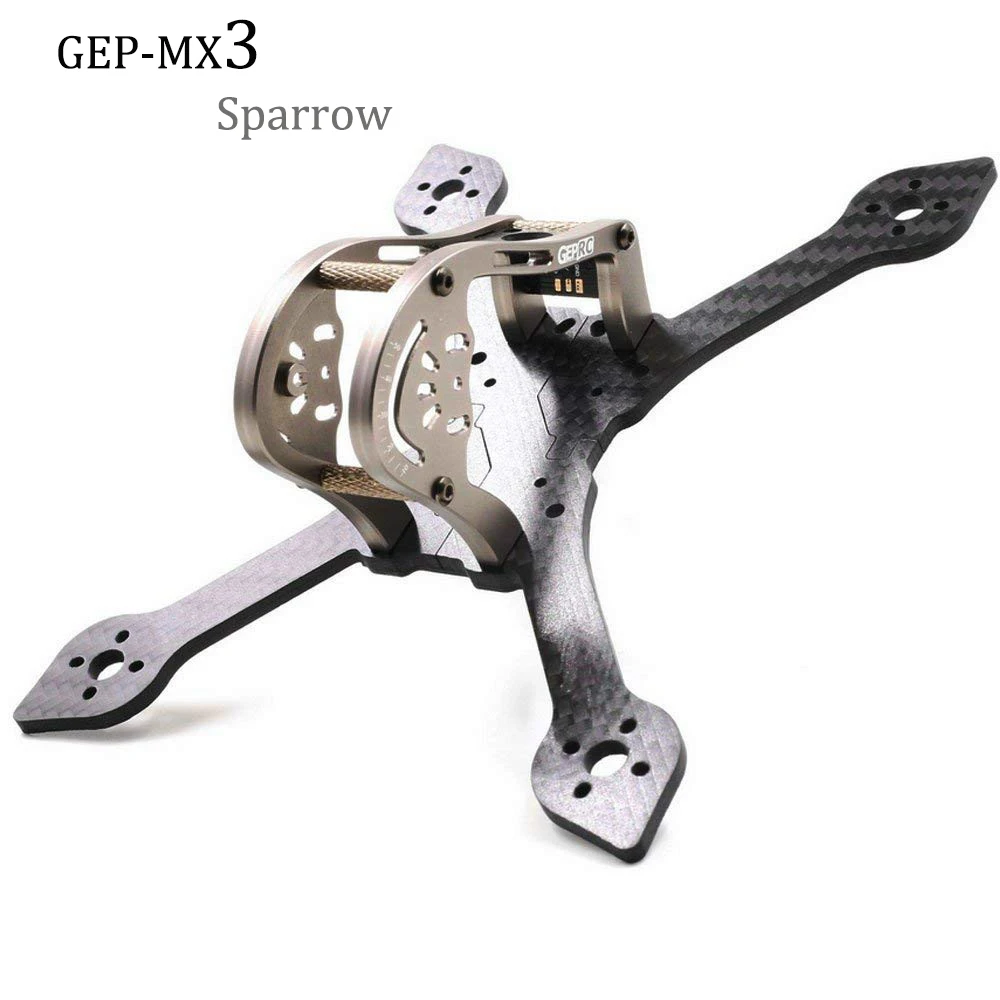 Geprc Mx3 Sparrow Geprc gep-mx3 Дрон Mark 139 139 мм углеродного волокна Бразильский Мини Fpv гоночная рамка Комплект для квадрокоптера гонщик Diy