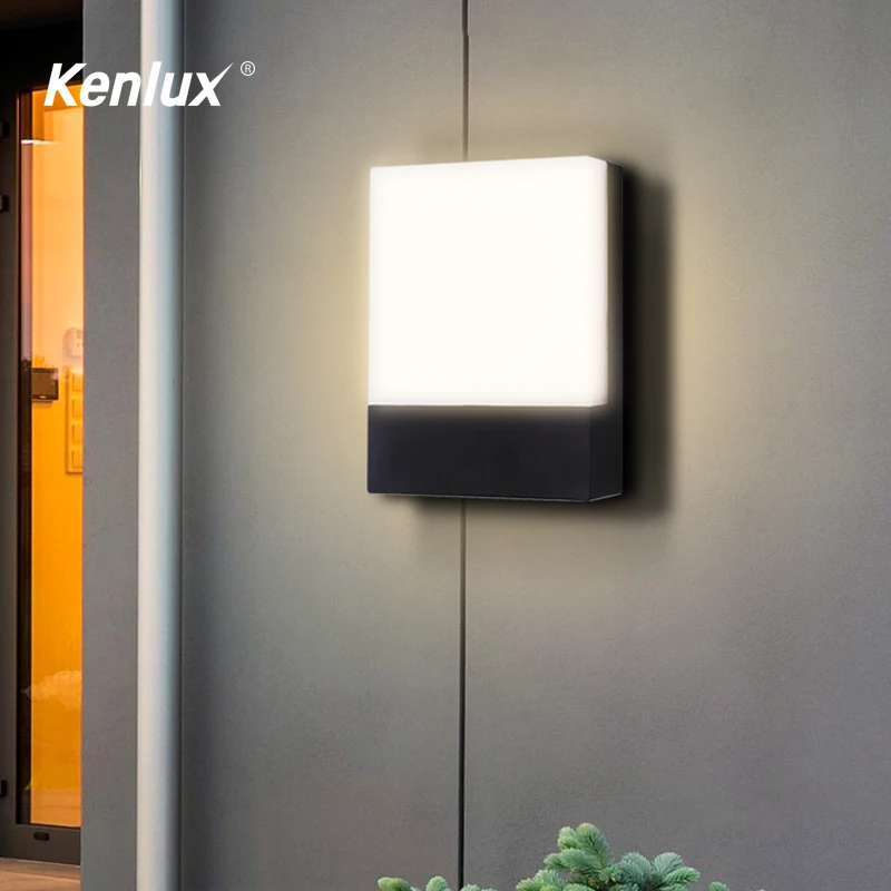 Светодиодный настенный светильник Kenlux домашний декор 12 Вт монолитный блок