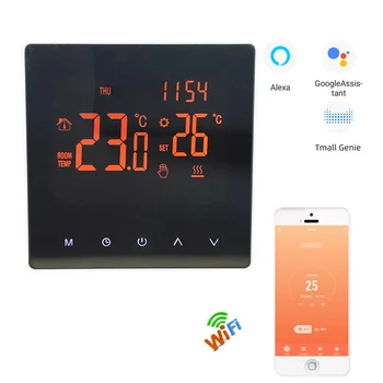 

ME81 Tuya App Wifi Thermostat Mirror LCD Touch Screen for Electric warm floor, Google Home, Alexa