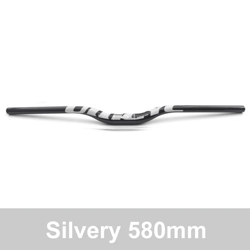 Rise 580mm Ullicyc MTB велосипедный руль из углеродного волокна плоский/подъемный руль для горного велосипеда 31,8*580/600/620/640/660/680/700/720/740/мм - Цвет: Rise 580mm