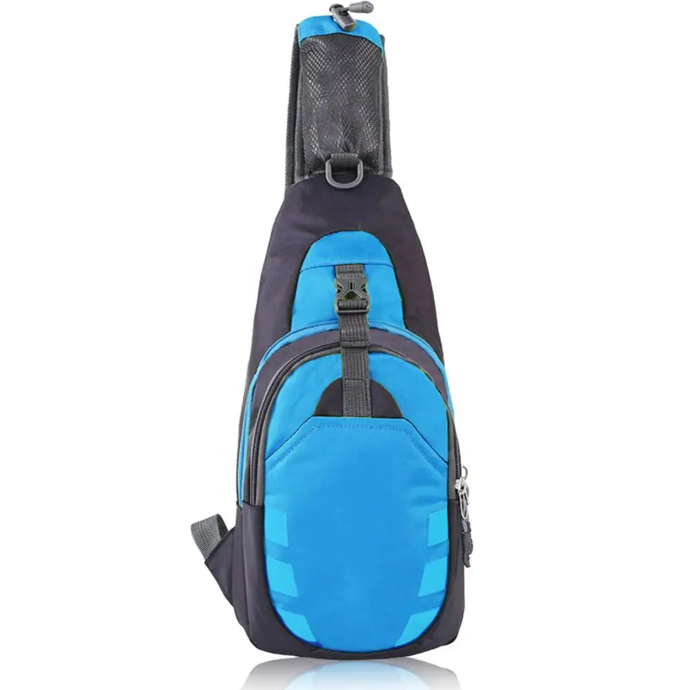 Унисекс нейлоновые нагрудные сумки для путешествий, поясная сумка, Повседневная Функциональная сумка на пояс для денег и телефона, мужские и женские сумки-мессенджеры на плечо-OPK - Цвет: Синий