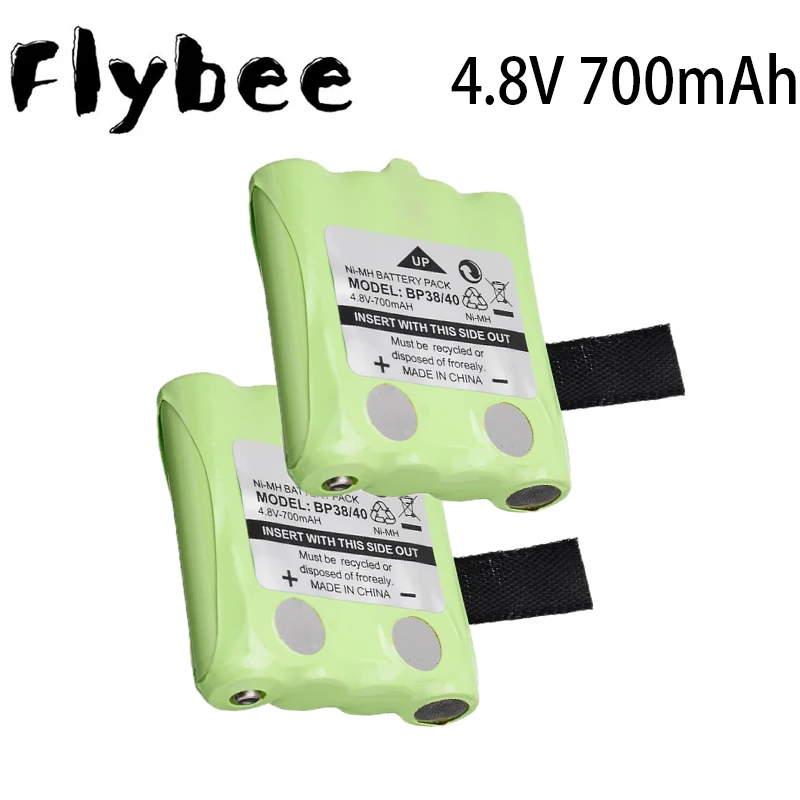 Аккумуляторная батарея 4 8 в 700 мАч Ni-MH для BP-38 BP-40 BT-1013 GMR FRS 2Way радиобатареи модель |