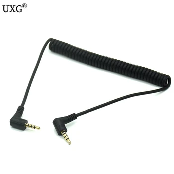 

Coiled Audio Cable Jack Right Angle 90 Degree 3.5mm 2.5mm Aux M/ M Cable for Mobile Car Line MP4 Player 3.5 mm AUX Cord cable 1M