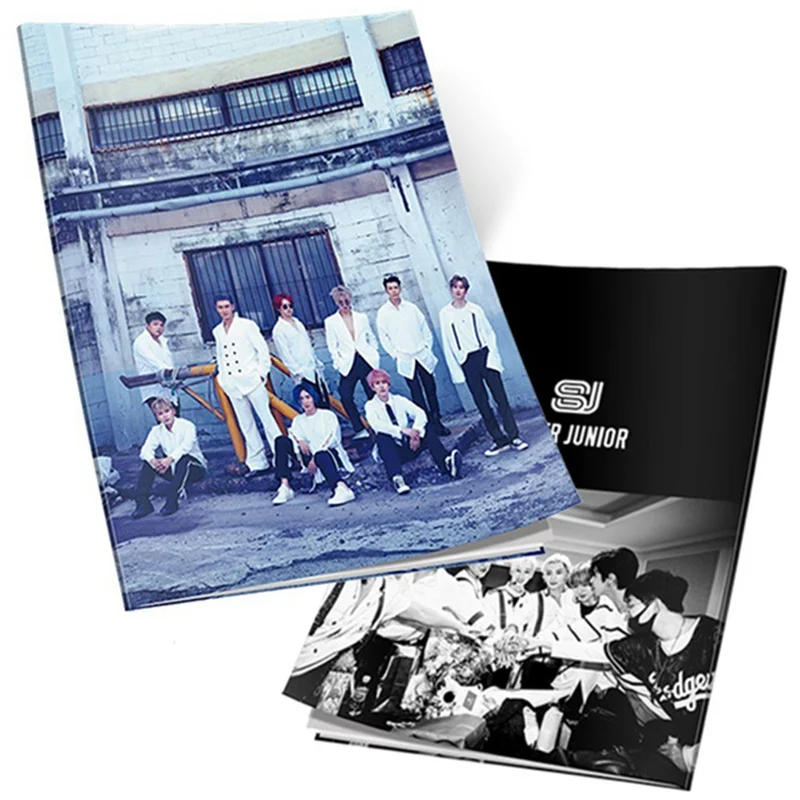 Kpop Super Junior альбом HD фотография Time_slip периферийные Мини Фотоальбом книга подарок плакат картина