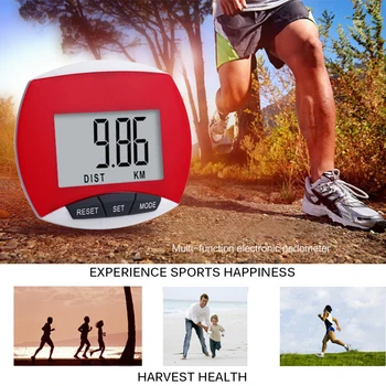 

Walking Step Counter Pedometer Waterproof Multi-Functional Step Distance Calories Counting LCD Display Fitness Equipments