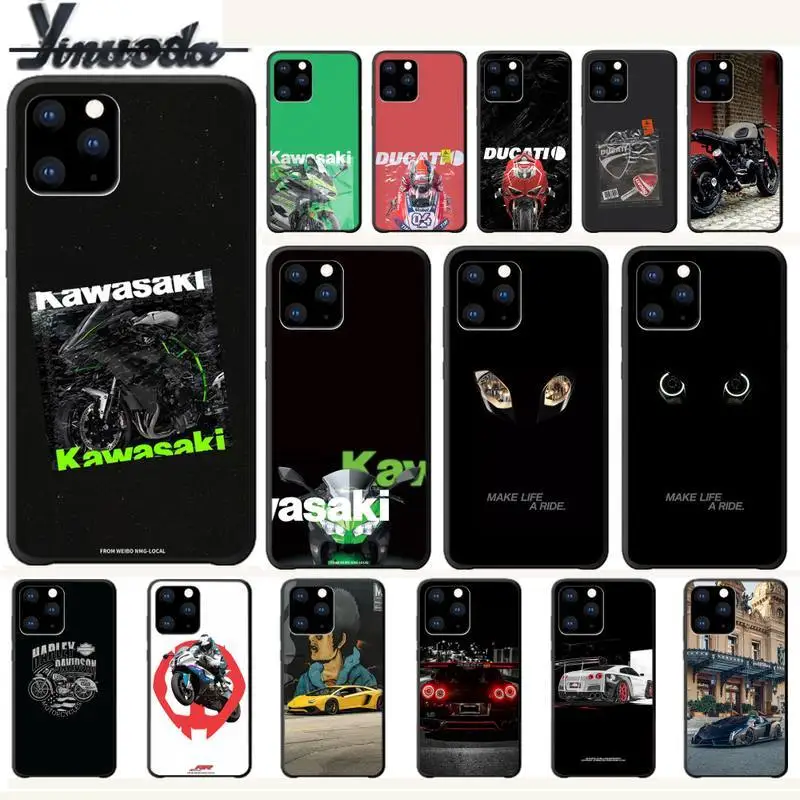 Yinuoda крутой автомобильный мотоцикл Роскошный чехол для телефона чехлы Iphone 5s Se 2020 6