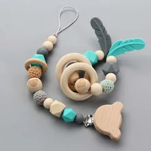 Clips de Tétine en Silicone pour Bébé, Chaîne de Sucette, Jouets pour Tout Petits, Cadeau de Fête Prénatale 