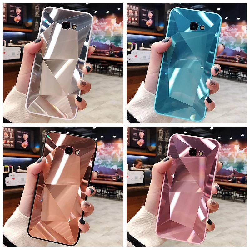 

jelly diamond case For Samsung Galaxy J7 J310 J510 J330 530 J730 J2 J4 J5 J7Prime case Geometric Pattern Phone Bag cool cover